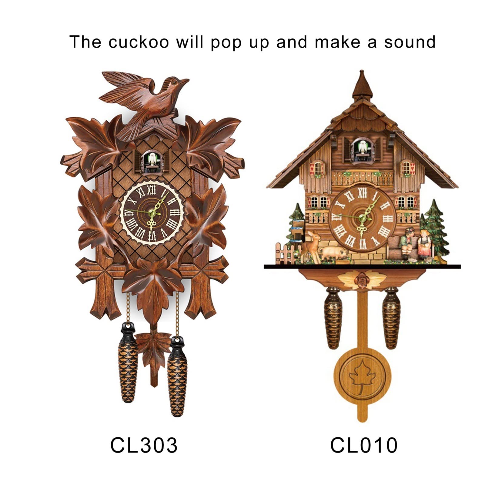 Amazon.co.jp: ドイツ シュヴァルツヴァルトの鳩時計 レトロ 北欧風